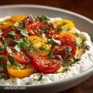 Caprese Dip Easy Cold Appetizer with Whipped Ricotta Base