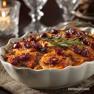 Sweet Potato Cranberry Gratin: Elegant Gourmet Thanksgiving Side Dish