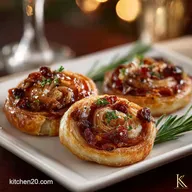 Christmas Eve Appetizers: Easy Cranberry Prosciutto Palmiers