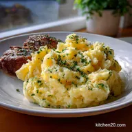 Prime Rib Side Dish with Garlic Mashed Potatoes