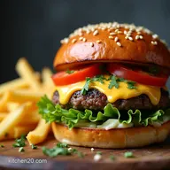 Ultimate Garlic Parmesan Cheeseburger Recipe with Glaze