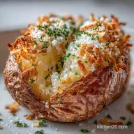 Baked Potato in the Oven with Garlic and Sea Salt: Crispy Baked