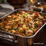 Grandmas Thanksgiving Stuffing: The Proper Sage and Sausage Oven-Baked Recipe