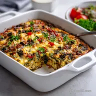 Healthy Breakfast Casserole: Mediterranean Meal Prep Bake
