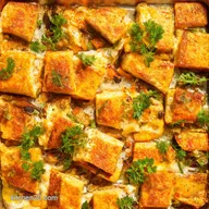 Heres Every Vegetarian Dinner Recipe Halloumi Traybake Bliss