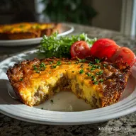 Hash Brown Crust Sausage Cheddar Quiche: Ultra Crispy Base