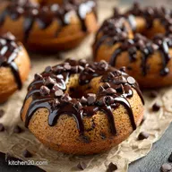 Healthy Baked Chocolate Chip Donuts with Chocolate: Easy Guilt-Free