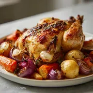 Best Healthy Dinner Recipe: Roasted Chicken for 4