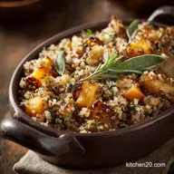 Healthy Thanksgiving Recipes: Quinoa, Squash Sage Stuffing (GF)