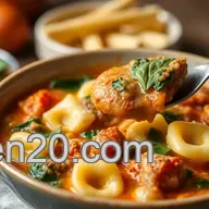 Tortellini Soup Recipe: My Cozy Sausage & Spinach Twist