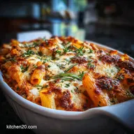 High Protein Cottage Cheese Baked Ziti Oven-Only