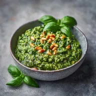 Homemade Garden Basil Pesto in 6 Minutes