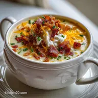 The Best Homemade Loaded Potato Soup - Velvety & Rich