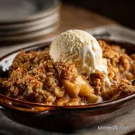 Apple Crisp with Oats Guaranteed Thick Crunchy Oat Topping