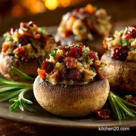 Italian Christmas Appetizers: Elegant Make-Ahead Stuffed Mushrooms