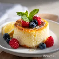 Italian Ricotta Cheesecake with Lemon for 12 Servings
