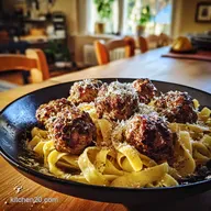 Secret to Silky Pasta Tender Garlic butter meatballs and parmesan