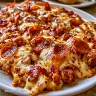 Keto Crock Pot Pizza Casserole for 6