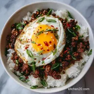Korean Ground Beef Bowl in 15 Minutes
