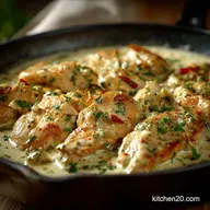 Lazy Keto Meals: 20-Minute Creamy Garlic Chicken Skillet Recipe