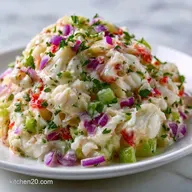 Light Imitation Crab Salad in 10 Minutes