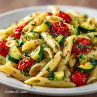 Light Summer Zucchini Pasta in 30 Min