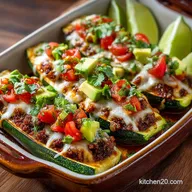 Low Carb Zucchini Taco Boats Healthy Speedy Weeknight Taco Supper