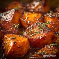 Maple Glazed Roasted Sweet Potatoes Sticky Never Burnt