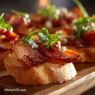 Million Dollar Bacon Crostini The Ultimate Sweet Spicy Appetizer