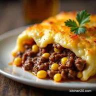 GoldenTopped Beef Mince Sweetcorn Casserole Recipe