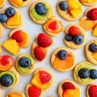 Recipe Mini Fruit Pizzas Rainbow Cookie Bites Easy Summer Treat