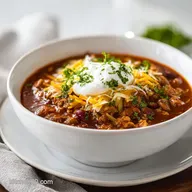 Mississippi Chicken Chili for 8 Servings: Creamy Slow-Cooked