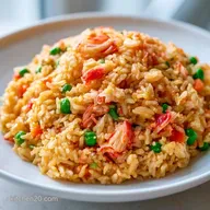 Mock Crab Fried Rice for 4 Servings