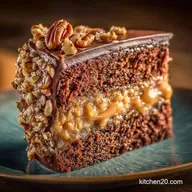 German Chocolate Cake: Deeply Moist Classic with Pecan Frosting