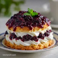 Mulberry Fruit Shortcake for 8 Servings