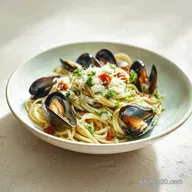 Mussel Pecorino Spaghetti for 4 Servings