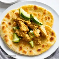 Naan Wraps with Cucumber My Quick Spiced Chicken Recipe
