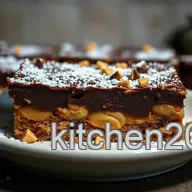 No Bake Chocolate Peanut Butter Dream Bars - So Easy!