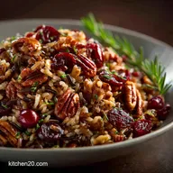 Wild Rice Recipe: Nutty Cranberry Pecan Pilaf