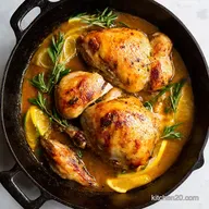 The Kitchen in This Tiny Home OnePan Lemon Herb Chicken