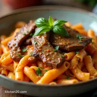 The Hungarian Hug Velvety Creamy Paprika Steak Pasta