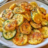 Parmesan Zucchini Squash with Garlic