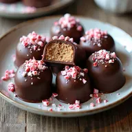 Easy Fudgy Peppermint Bark Truffles Christmas Candies