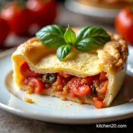 Southern Tomato Pie Recipe Flaky Crust Savory Filling