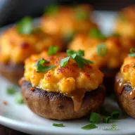 Blistered Jalape&ntilde;o Popper Mushrooms Easy Keto Appetizers