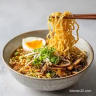 Homemade Ramen in 45 Minutes for 4 Servings