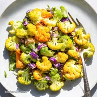 Rainbow Cauliflower Salad Zesty Easy Mediterranean Delight
