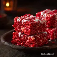 Red Velvet Raw Meat Rice Krispies Treats: The Ultimate Halloween Showstopper