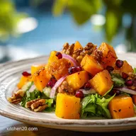 Roasted Butternut Squash Salad With Goat Cheese