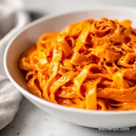 Roasted Red Pepper Fettucine: Silky